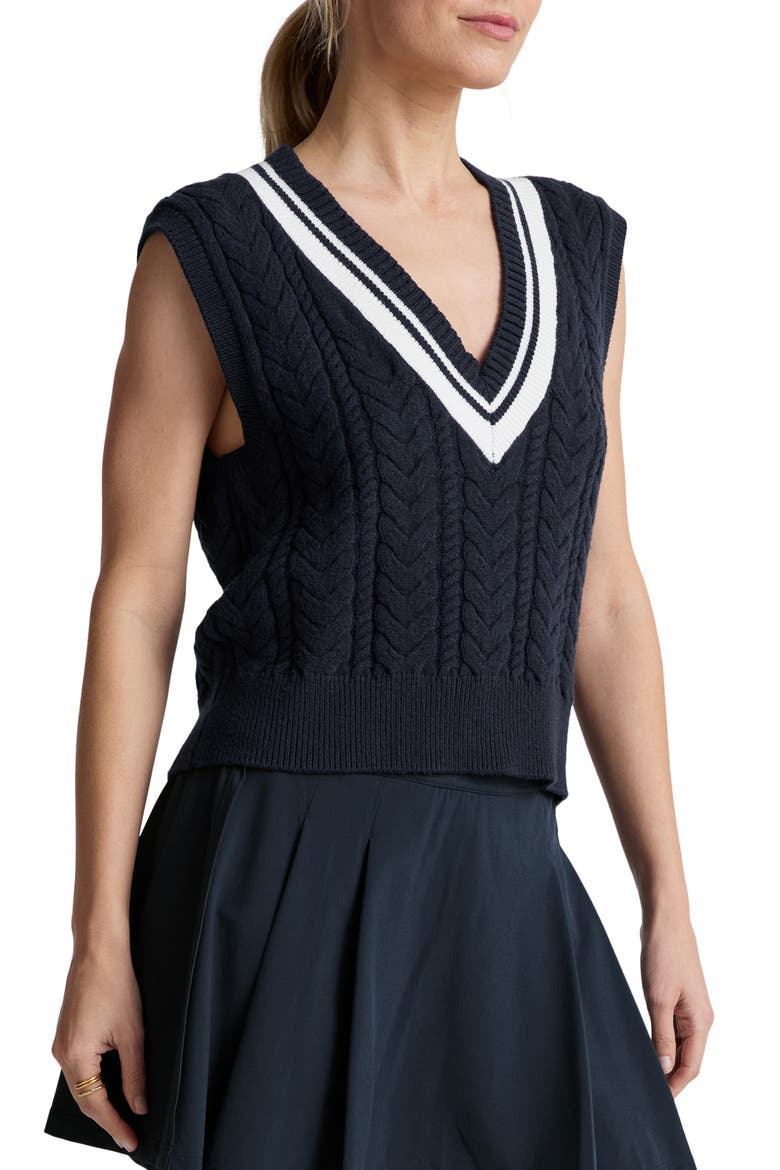 Cable Tipped Sweater Vest (Women) | Nordstrom
