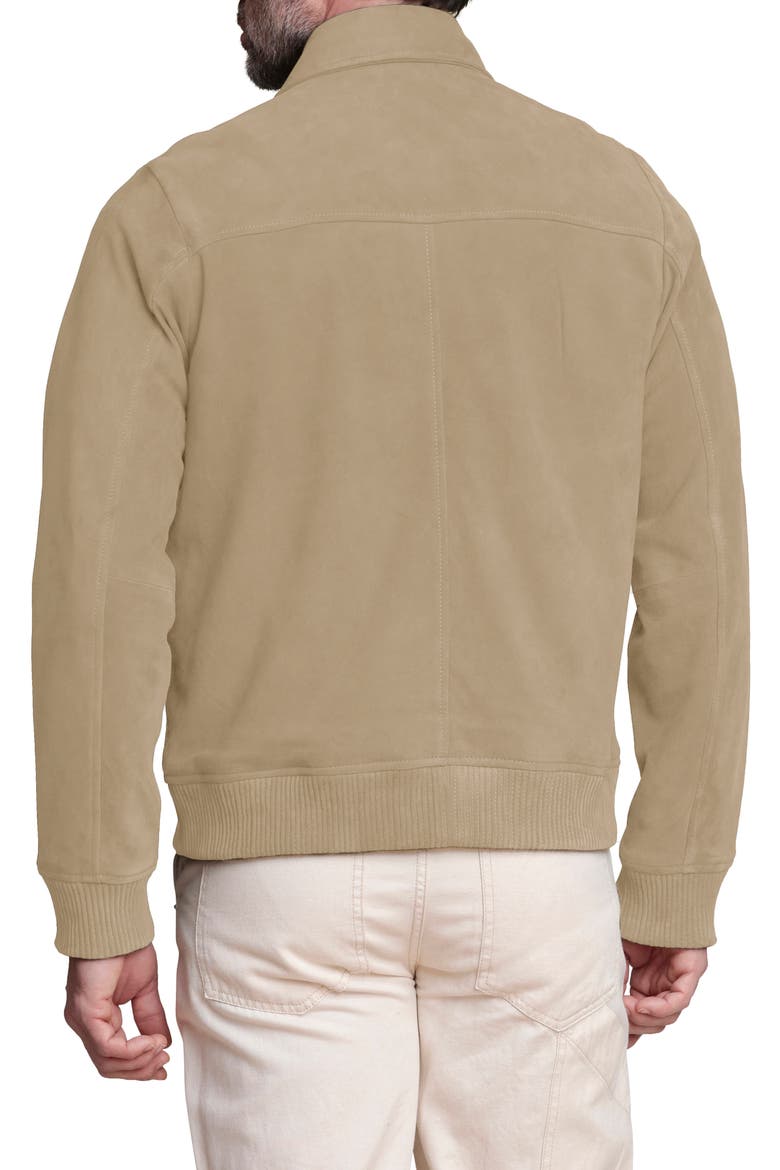 Suede Bomber Jacket, Alternate, color, SAND