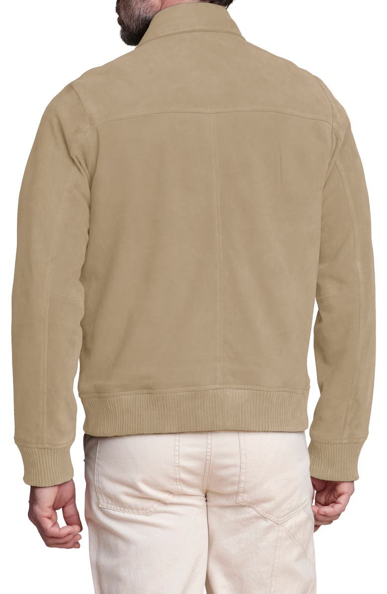 Bagatelle Suede Bomber Jacket, Alternate, color, Sand