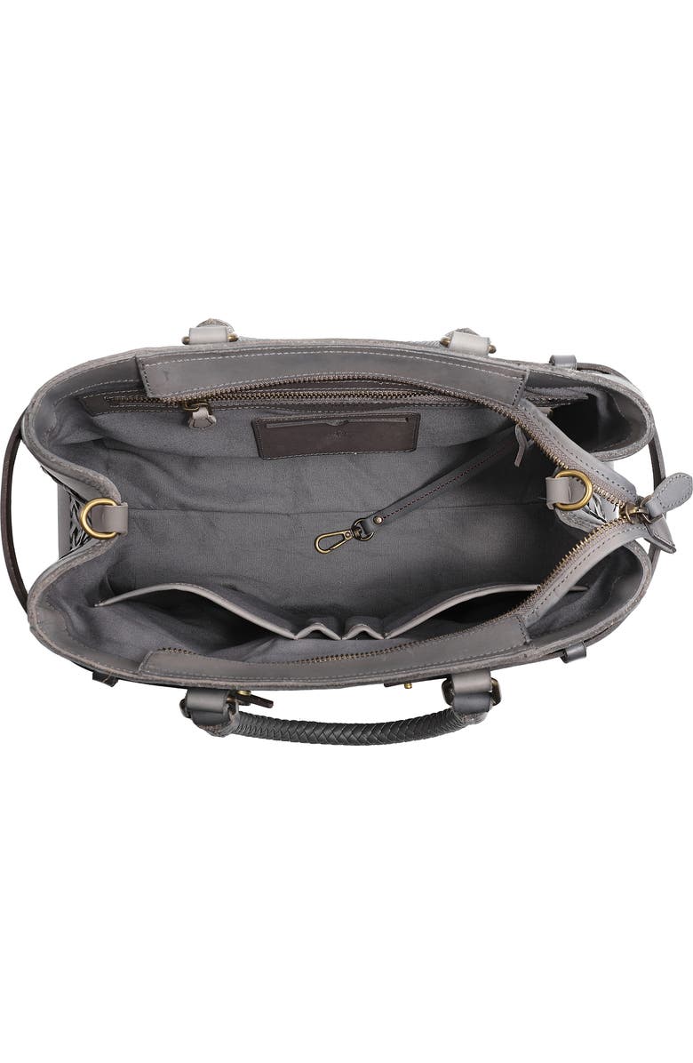 OLD TREND Woven Leather Satchel, Alternate, color,