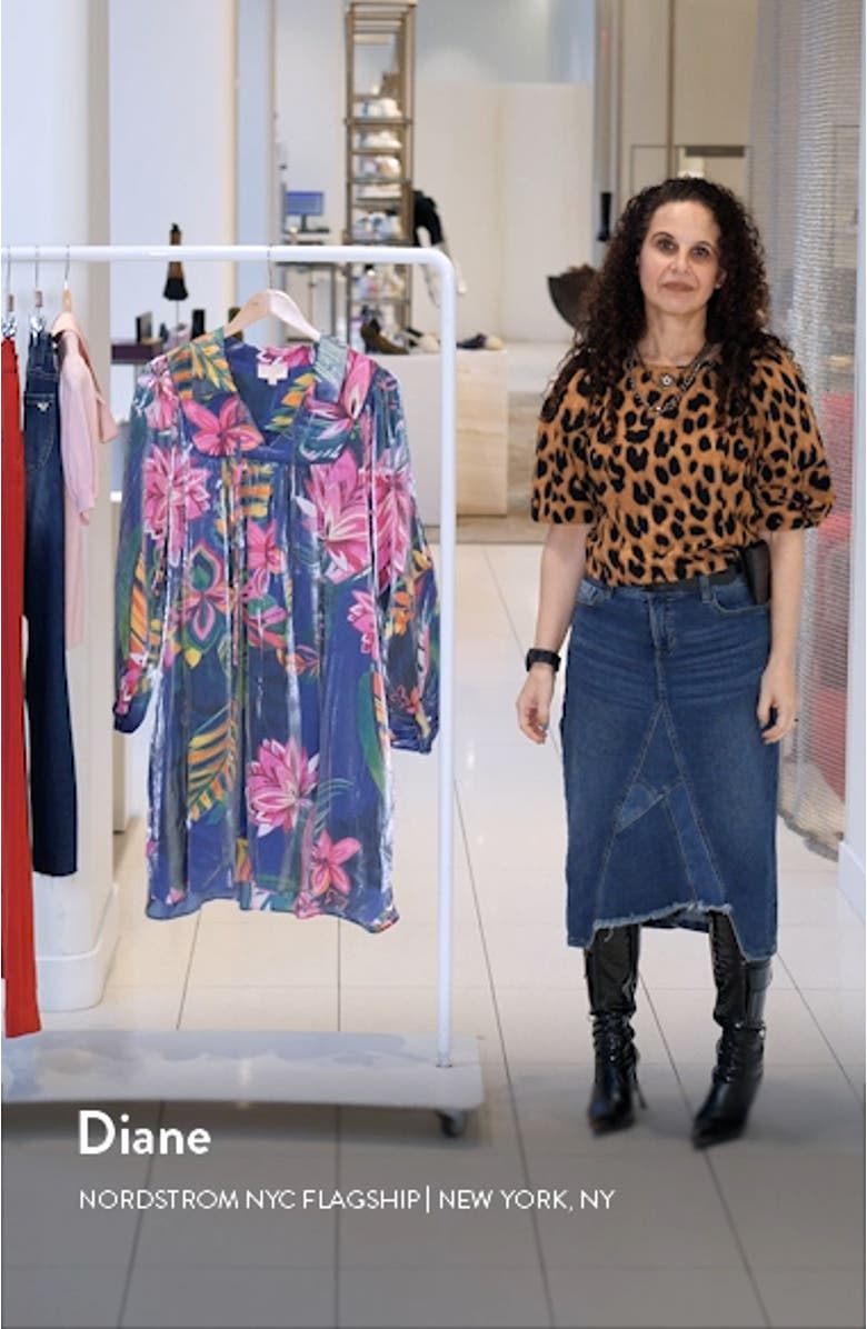 Sienna Metallic Floral Minidress, sales video thumbnail