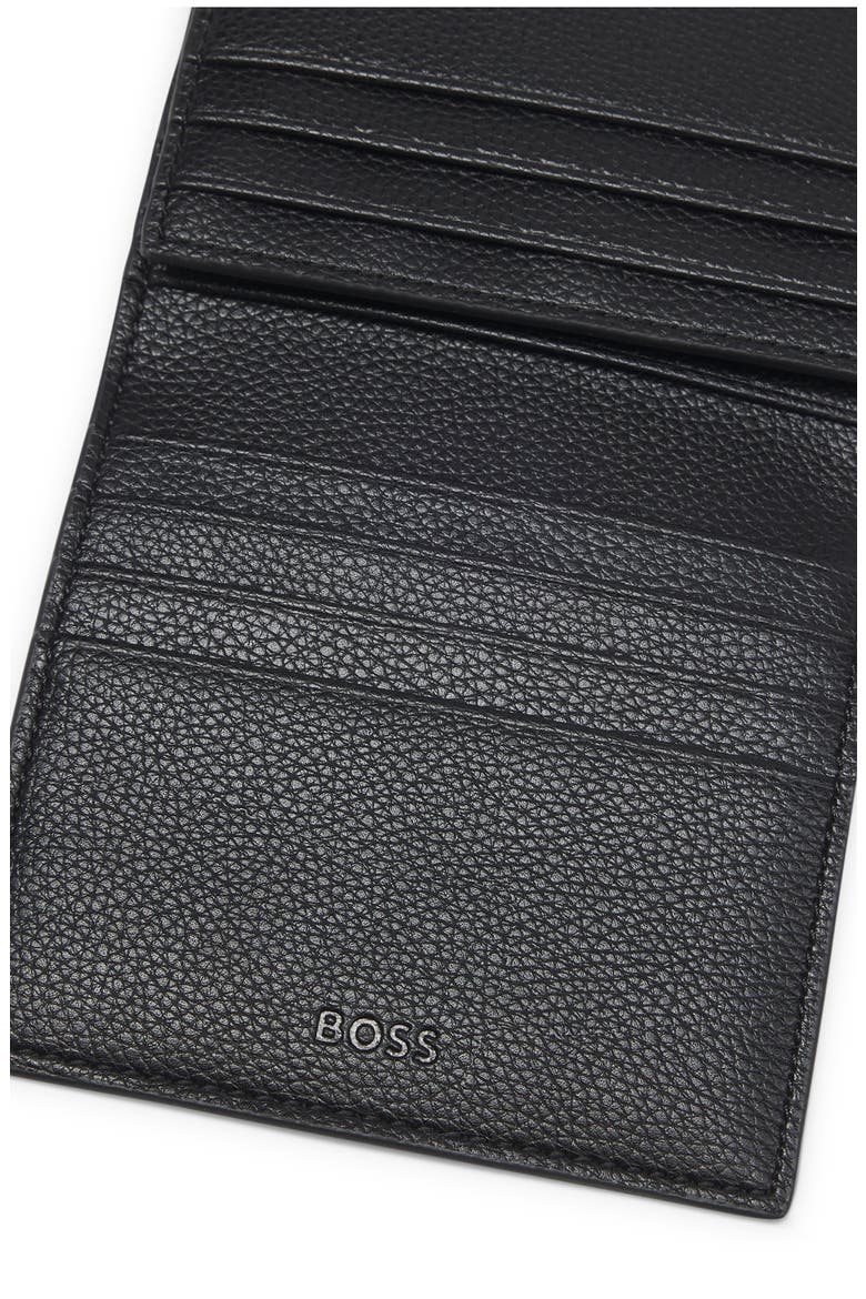 Ray Faux Leather Trifold Walet, Alternate, color, BLACK