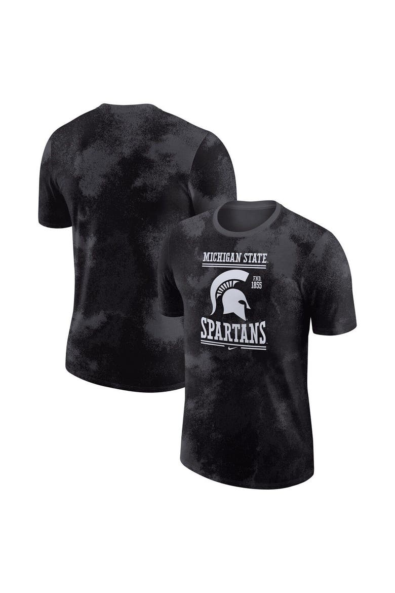 Men's Nike Anthracite Michigan State Spartans Team Stack T-Shirt, Main, color, Anthracite