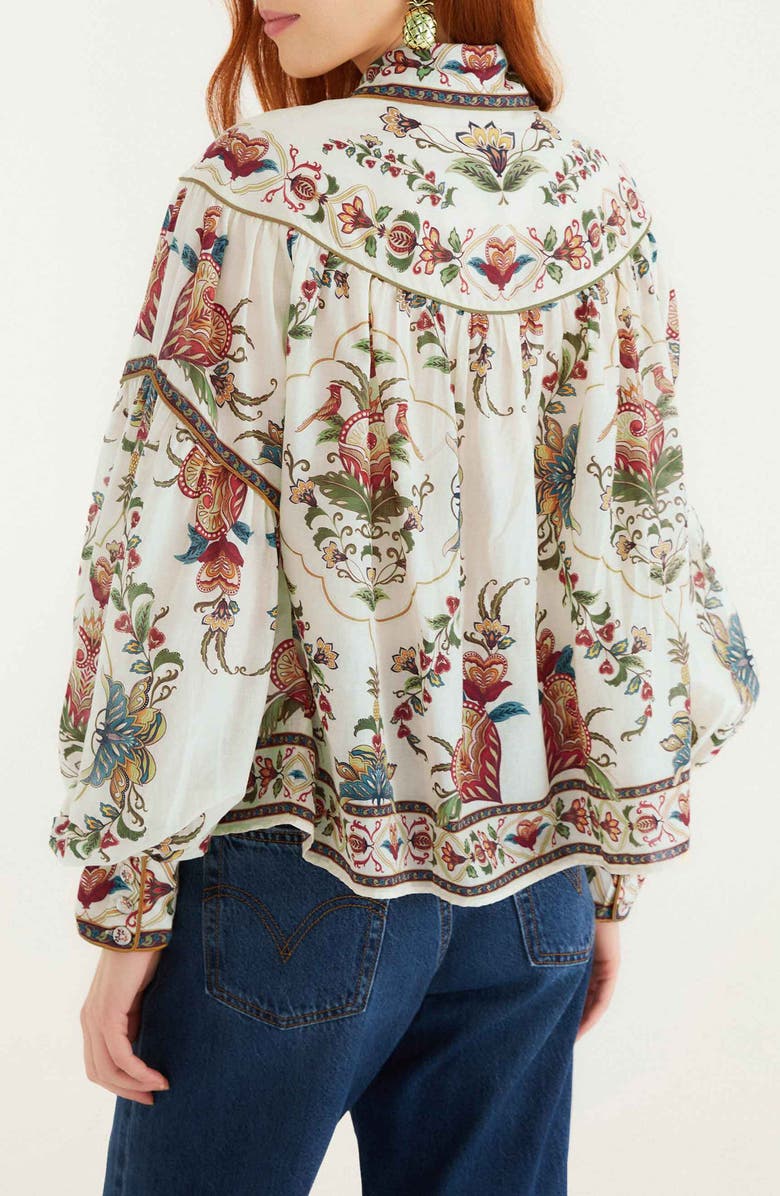 FARM Rio Majestic Hearts Cotton Top, Alternate, color, 