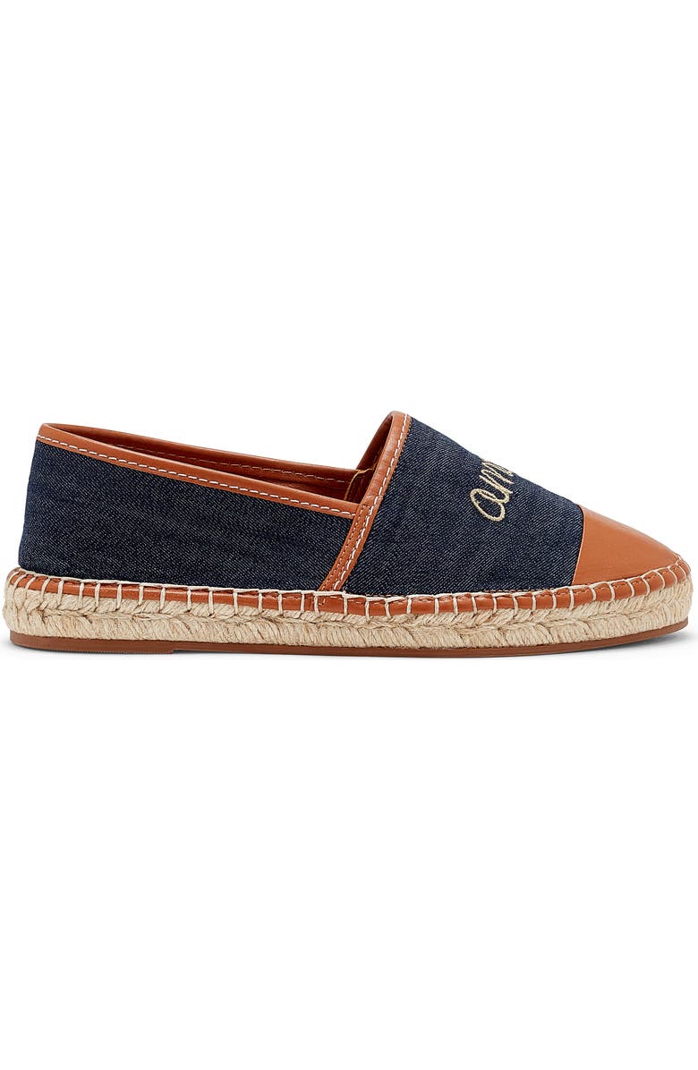 Cinq à Sept Jenna Denim Espadrille, Alternate, color, Indigo/Cognac