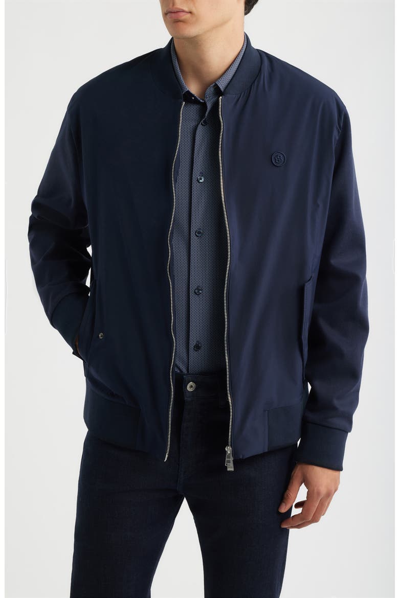 Skiles Cotton Jacket, Main, color, DARK BLUE