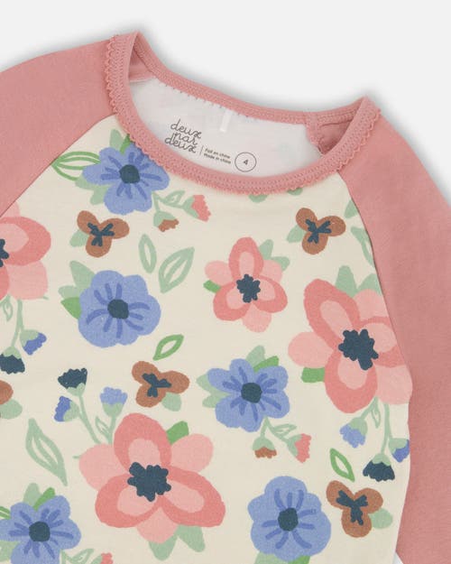 Deux Par Deux Organic Cotton Two-piece Pajamas In Multi