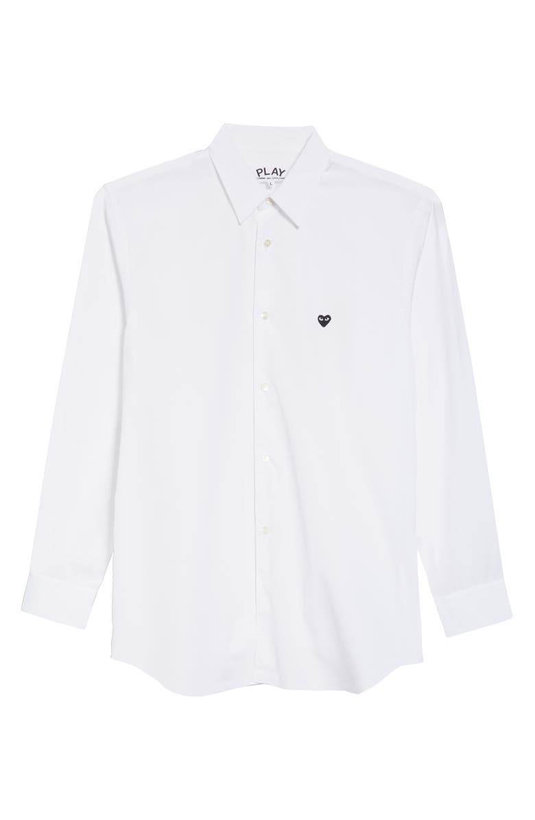 Comme des Garçons PLAY Appliqué Oxford Shirt, Alternate, color,