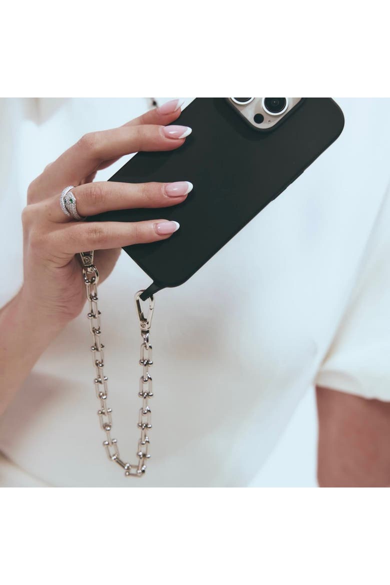 Linea Phone Chain, Alternate, color, Silver