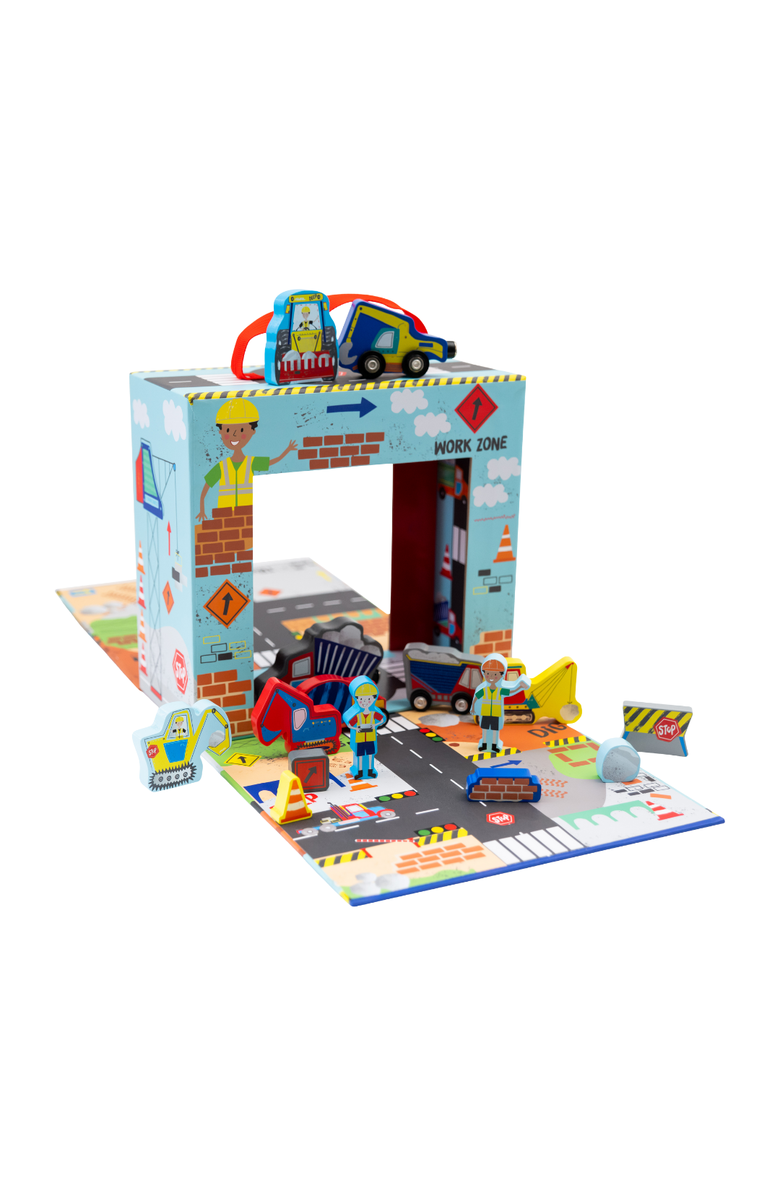 Floss & Rock Playbox Construction with 15pc, Main, color, Construction