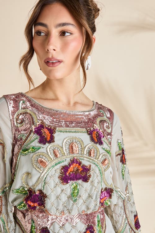 Coast Heavily Embellished Sequin Mini Dress In Multi