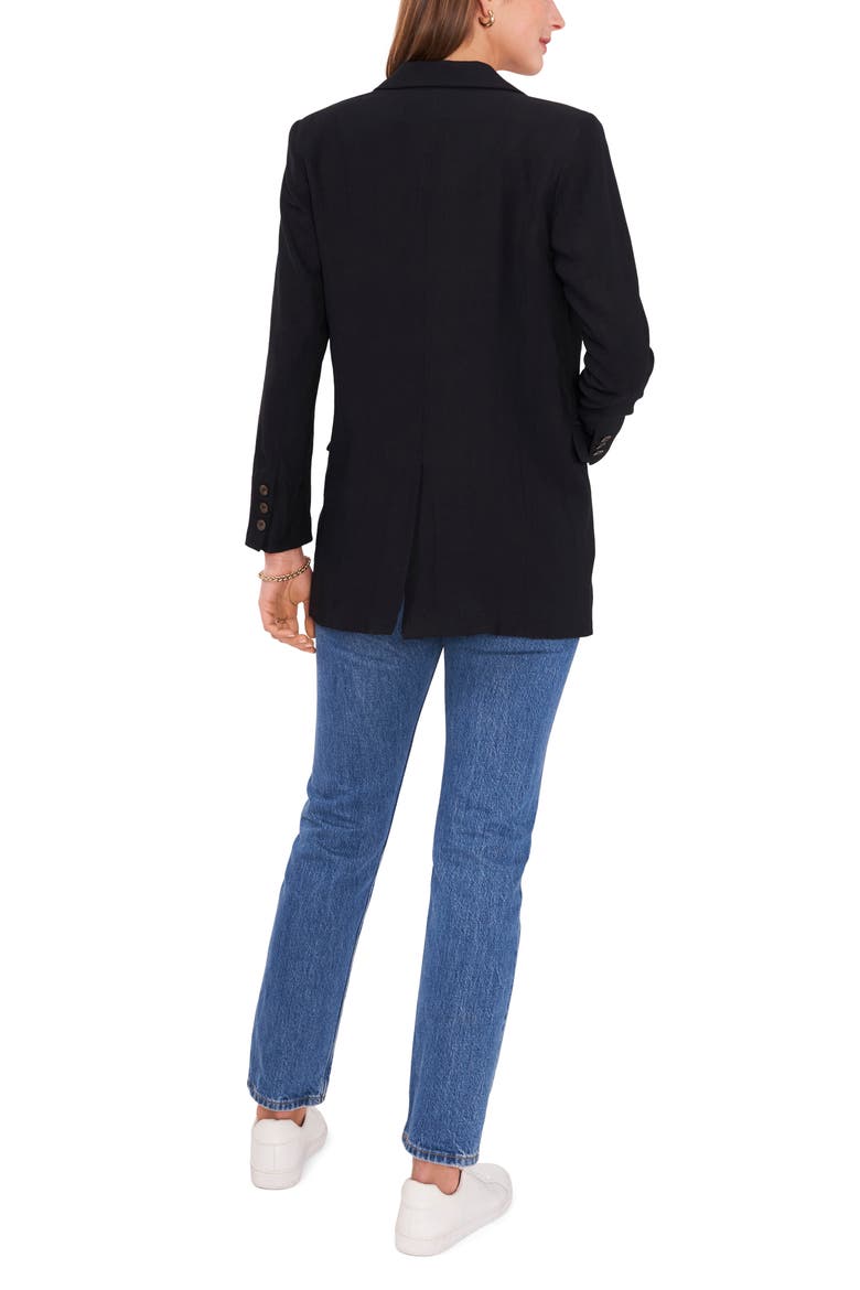 Notch Collar Blazer, Alternate, color, RICH BLACK