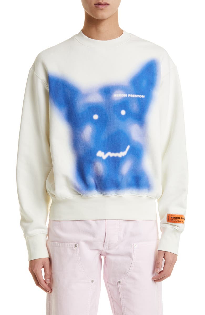 Heron Preston Beware of Dog Graphic Sweatshirt, Main, color, 