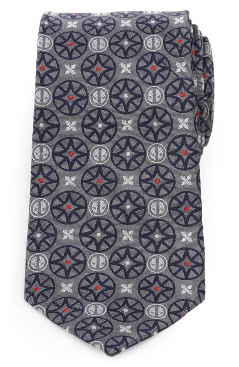 x Marvel Deadpool Medallion Silk Tie