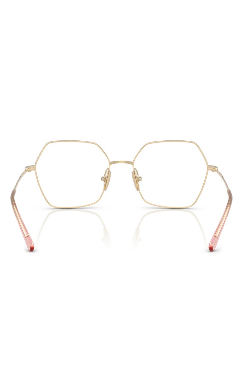 VOGUE 53mm Irregular Optical Glasses, Alternate, color, Gold