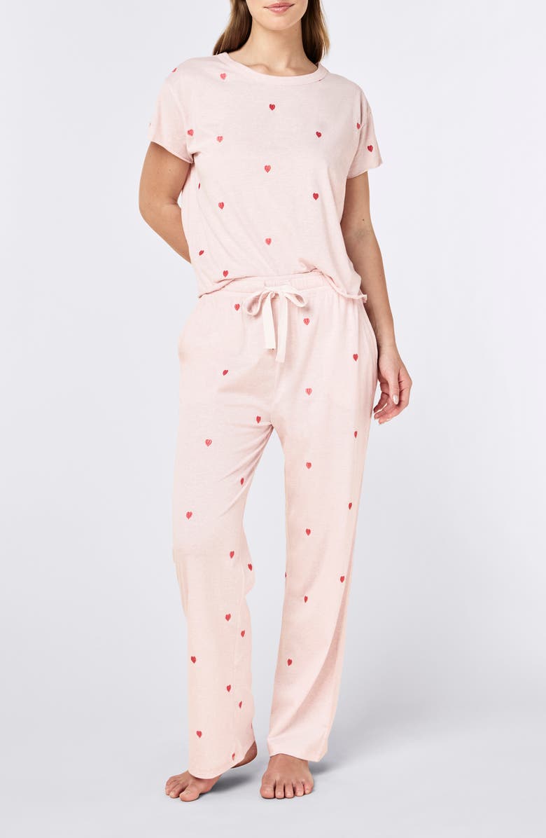 Papinelle Jada Short Sleeve Organic Cotton Pajamas, Alternate, color, 