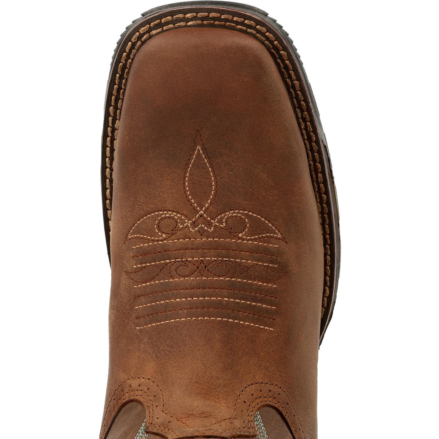 DURANGO Maverick Women's Steel Toe Waterproof Western Work Boot, Alternate, color, Rugged Tan