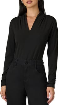 Wit & Wisdom Shawl Neck Knit Top