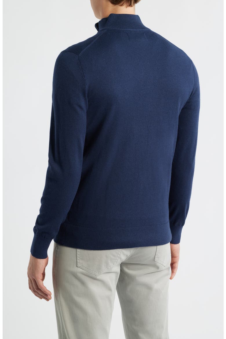 Heritage Quarter Zip Sweater, Alternate, color, NAVY
