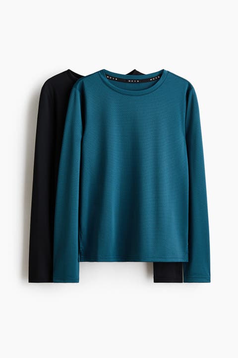 2-Pack Long-Sleeved Sports Shirts With Drymove