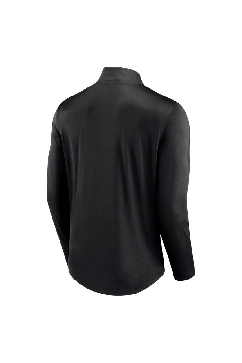 Men's Fanatics Branded Black Las Vegas Raiders Quarterback Quarter-Zip Top, Alternate, color, Black