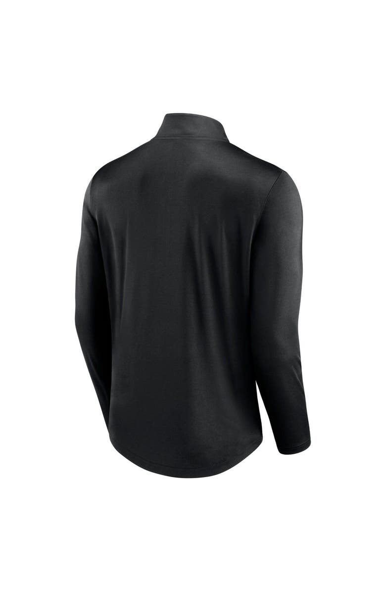 FANATICS Men's Fanatics Branded Black Las Vegas Raiders Quarterback Quarter-Zip Top, Alternate, color,