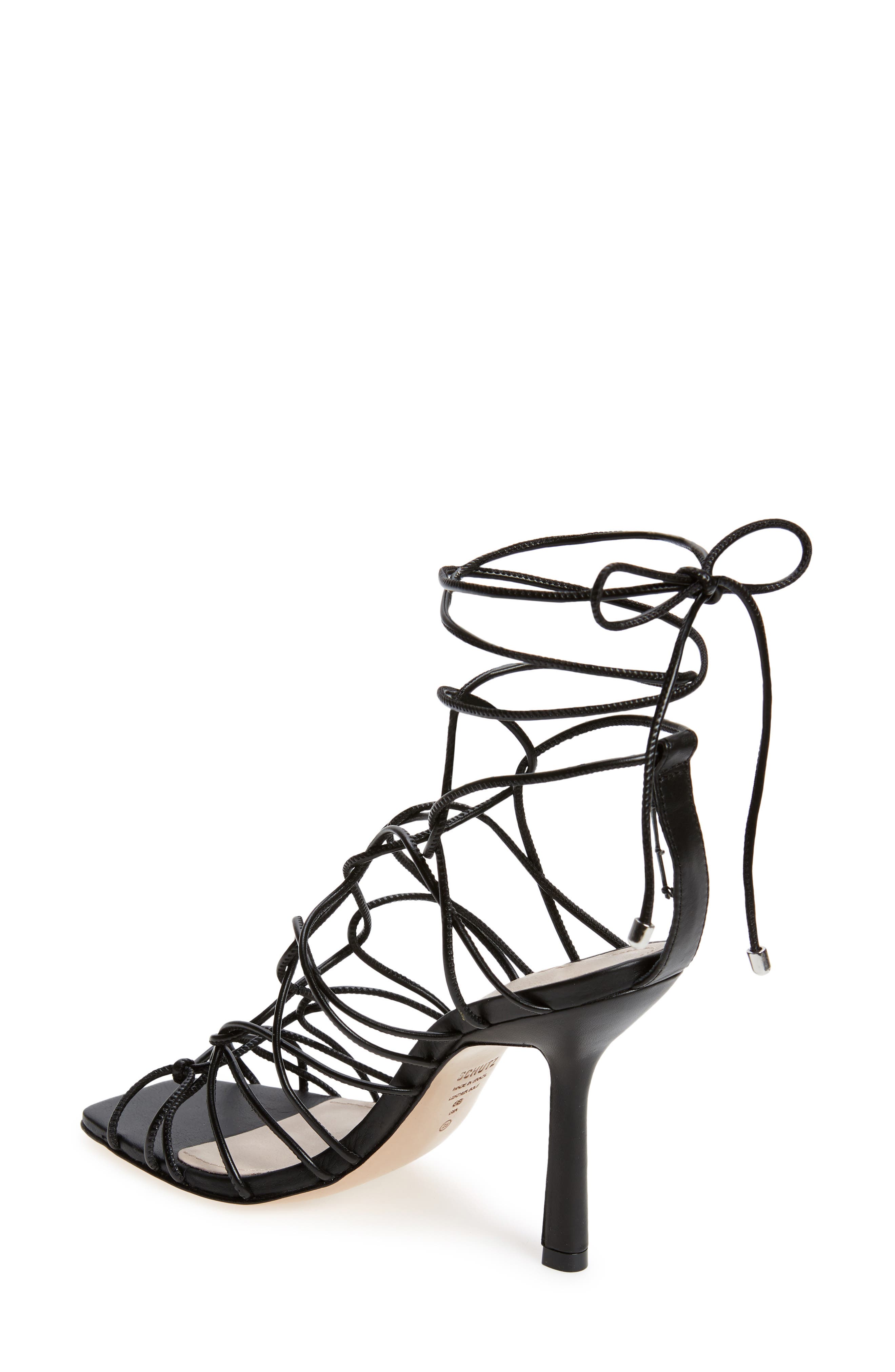 Schutz Heyde Ankle Tie Sandal, Alternate, color, 