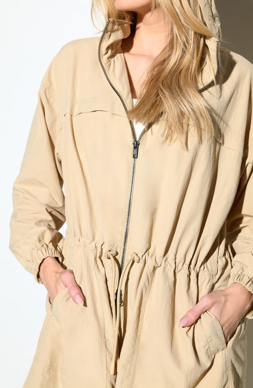 Spiritual Gangster Delancey Trench Coat With Hood In Brown