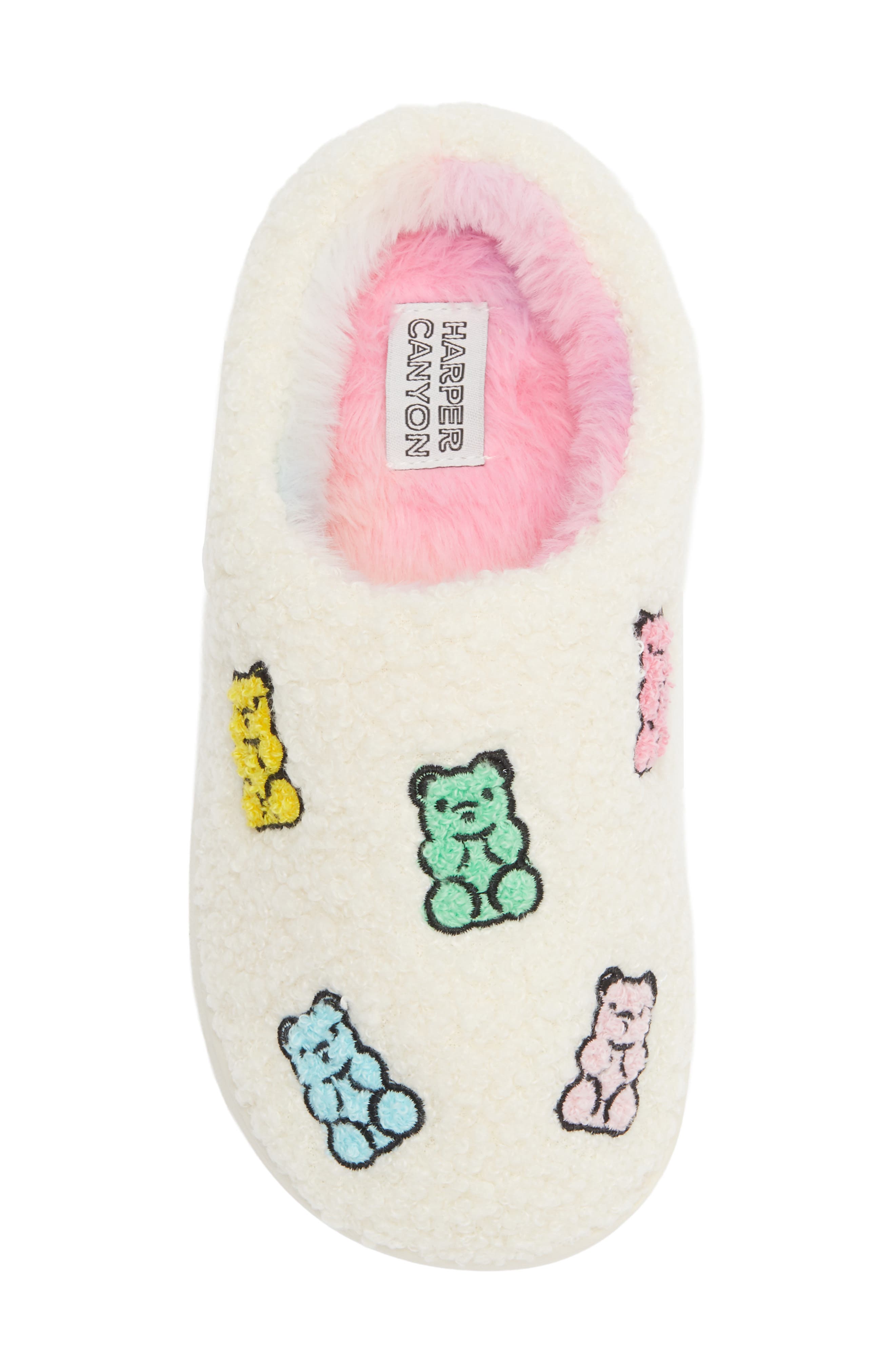 Kids' Gummy Bear Slipper, Alternate, color, IVORY MULTI