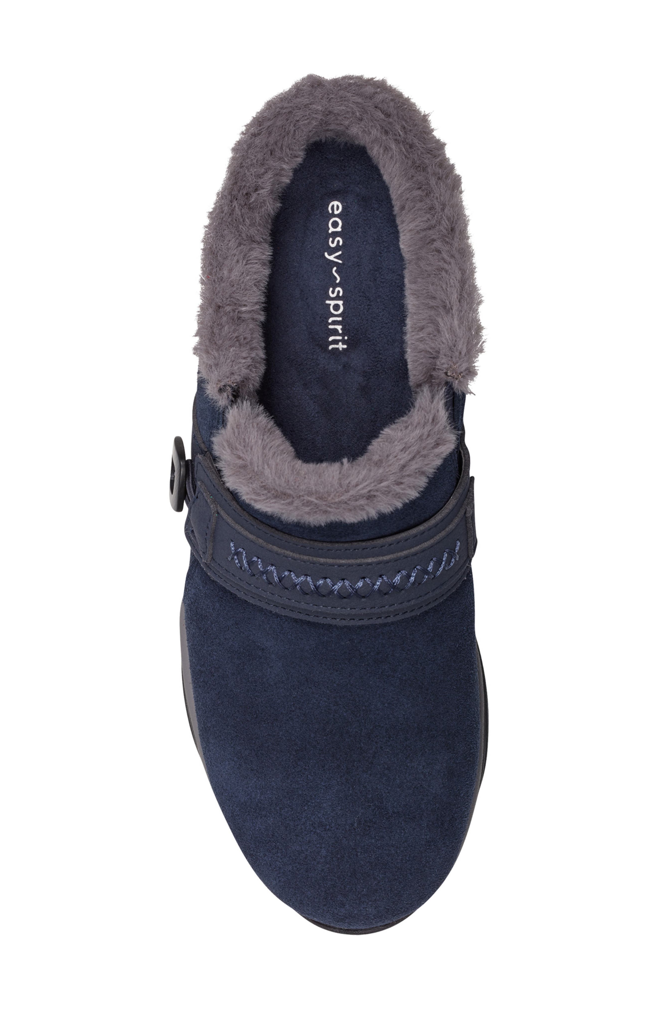 Elinn Faux Shearling Mule, Alternate, color, DARK BLUE