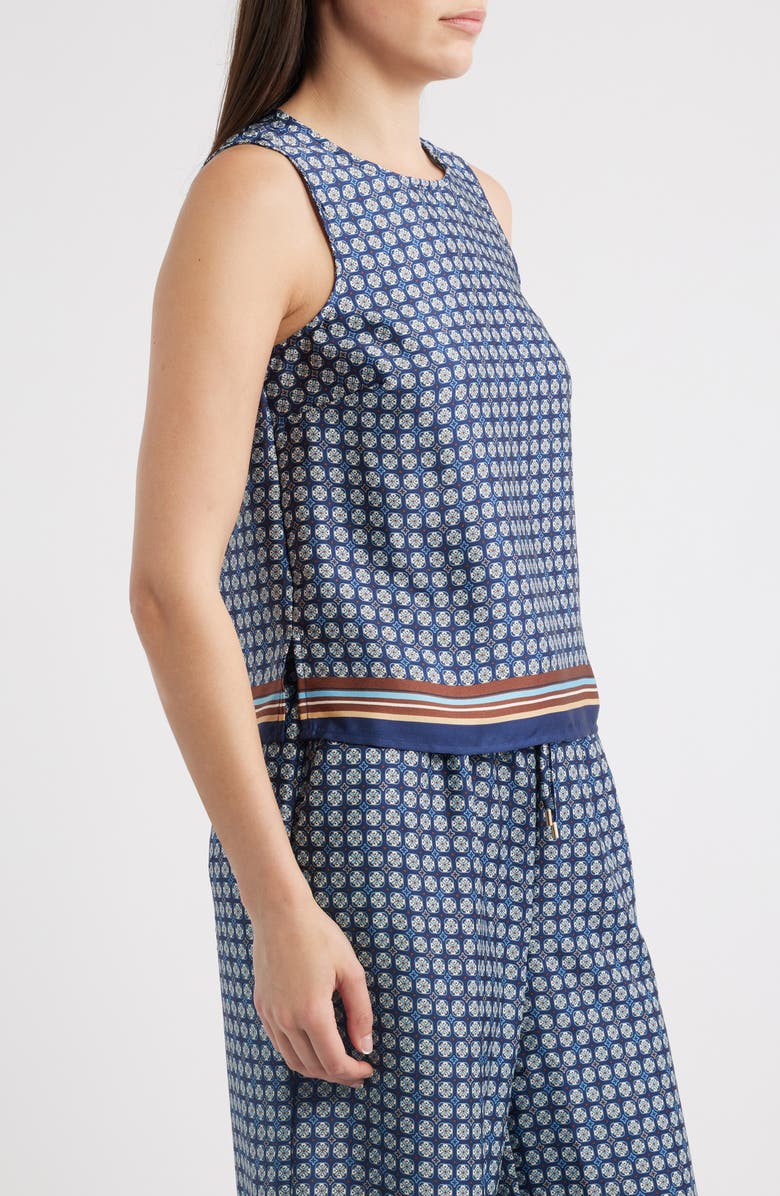 Halogen<sup>®</sup> Geo Print Shell Tank, Alternate, color, Classic Navy
