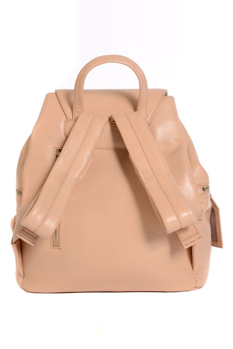 Thor Leather Backpack, Alternate, color, NUDE WITH GOLD HARDWARE