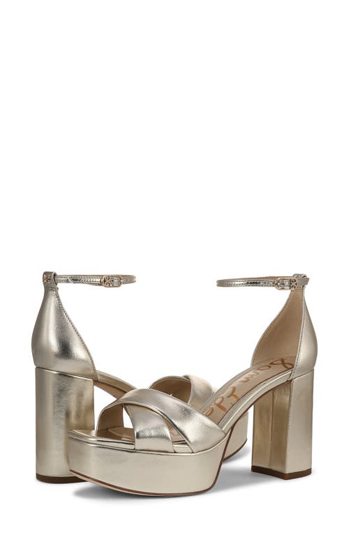 Sam Edelman Jullian Platform Heel Jute Leather In Jute