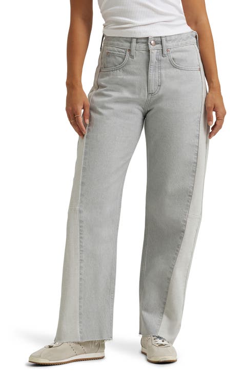 Rider Low Slung Raw Hem Barrel Leg Jeans (Dusk Grey)