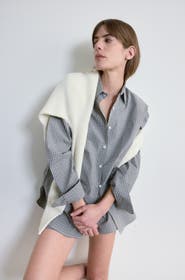Almina Concept Oversized Cotton Shirt