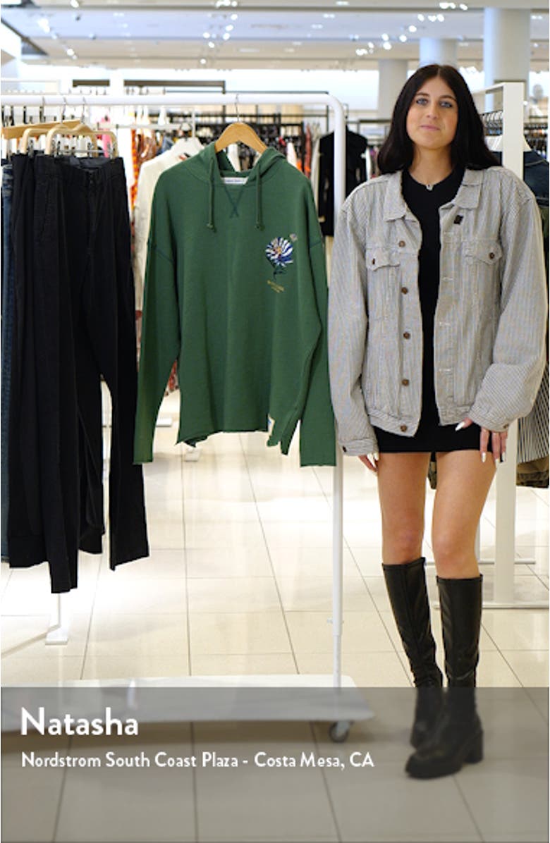 Sakura Embroidered Organic Cotton Hoodie, sales video thumbnail