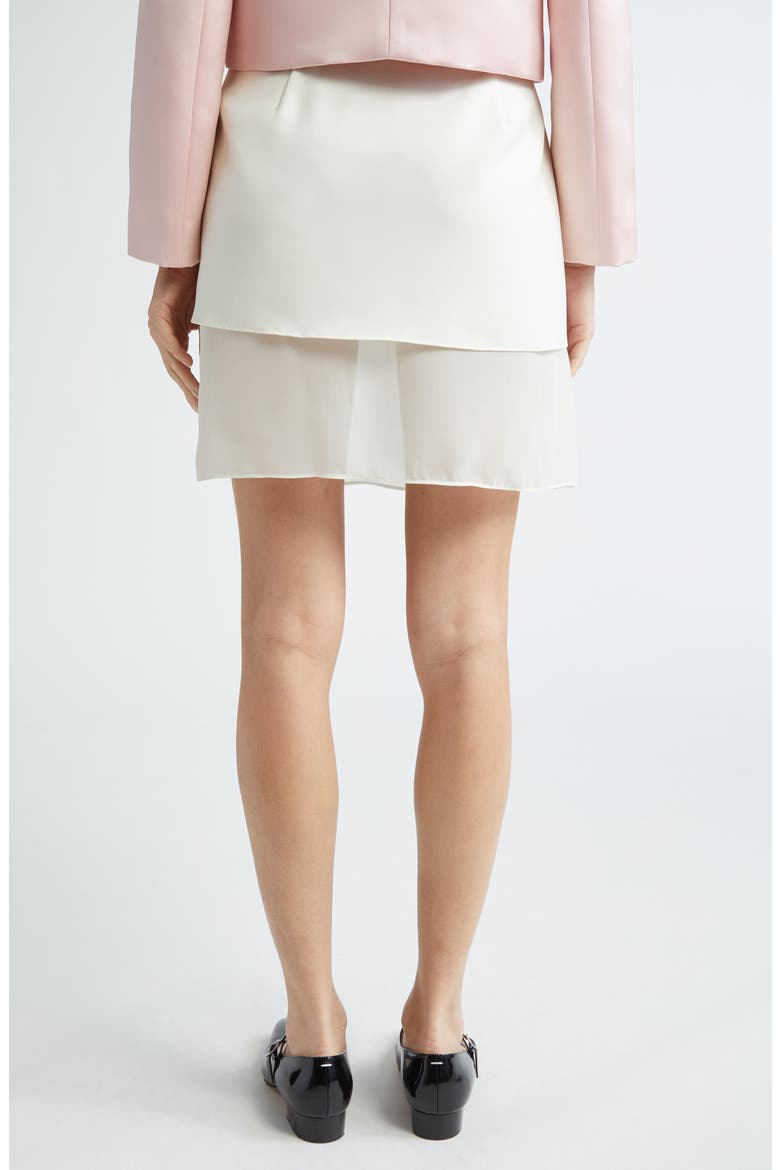 Tanjiro Layered Miniskirt, Alternate, color, BONE