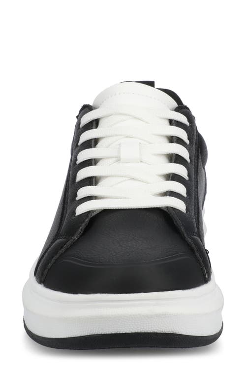 Journee Collection Meeya Woven Casual Sneaker In Black