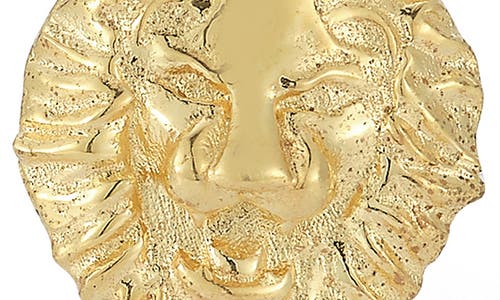 Chloe & Madison Chloe And Madison Lion Stud Earrings In Gold