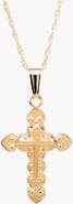 Mignonette 14k Gold Cross Necklace