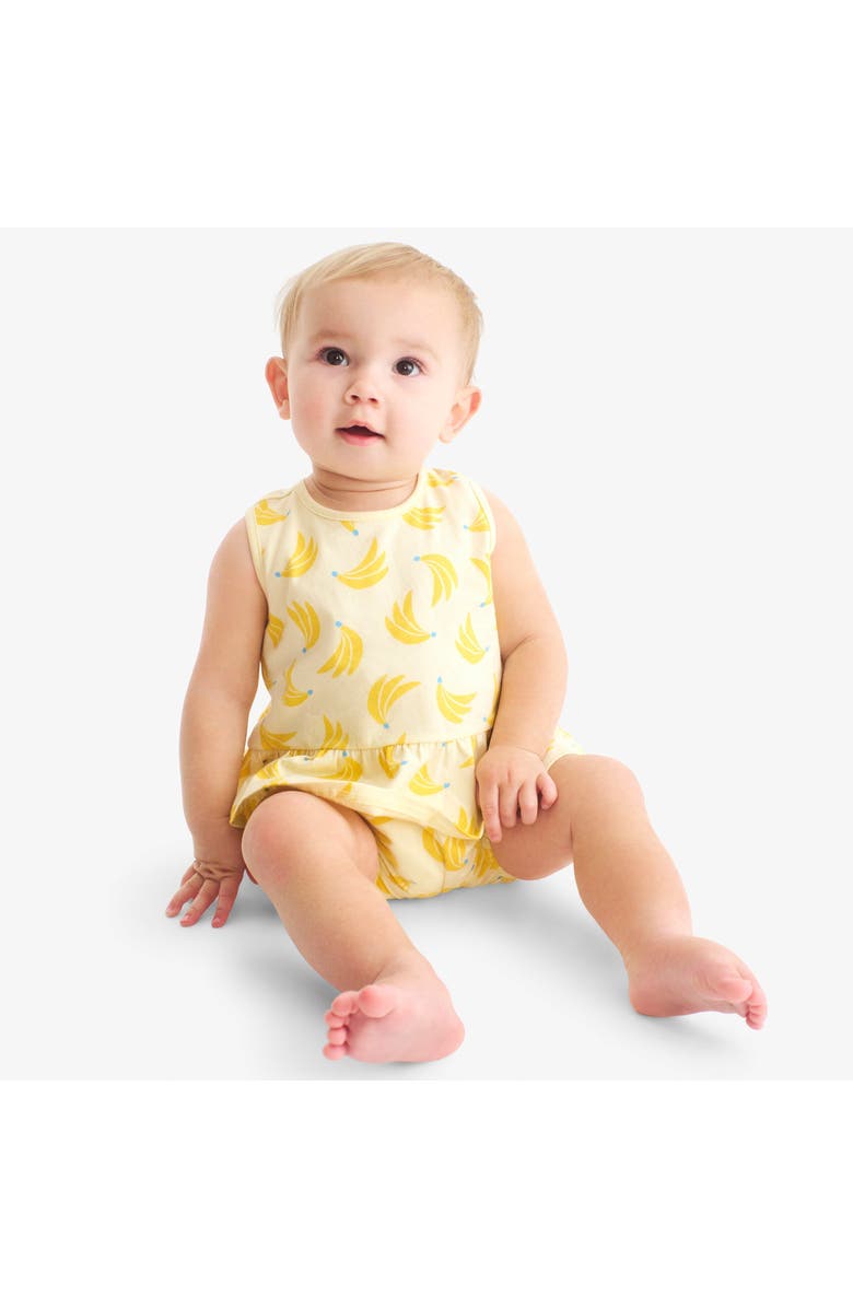 Primary Baby Tank And Shorts Set, Alternate, color, Light Banana Bananas