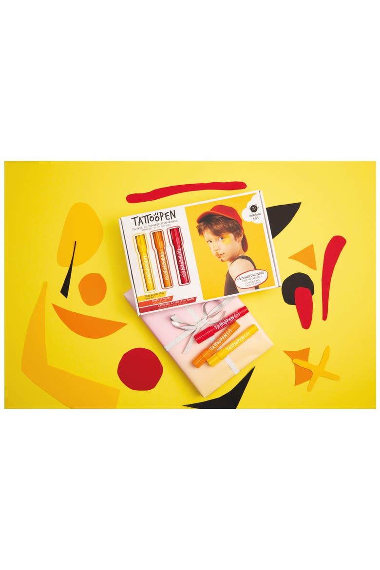 3-Pack Temporary Tattoo Pen & Activity Book Set, Alternate, color, ASSORTED