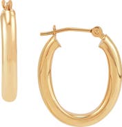Frankie & Zoe Oval Hoop Earrings