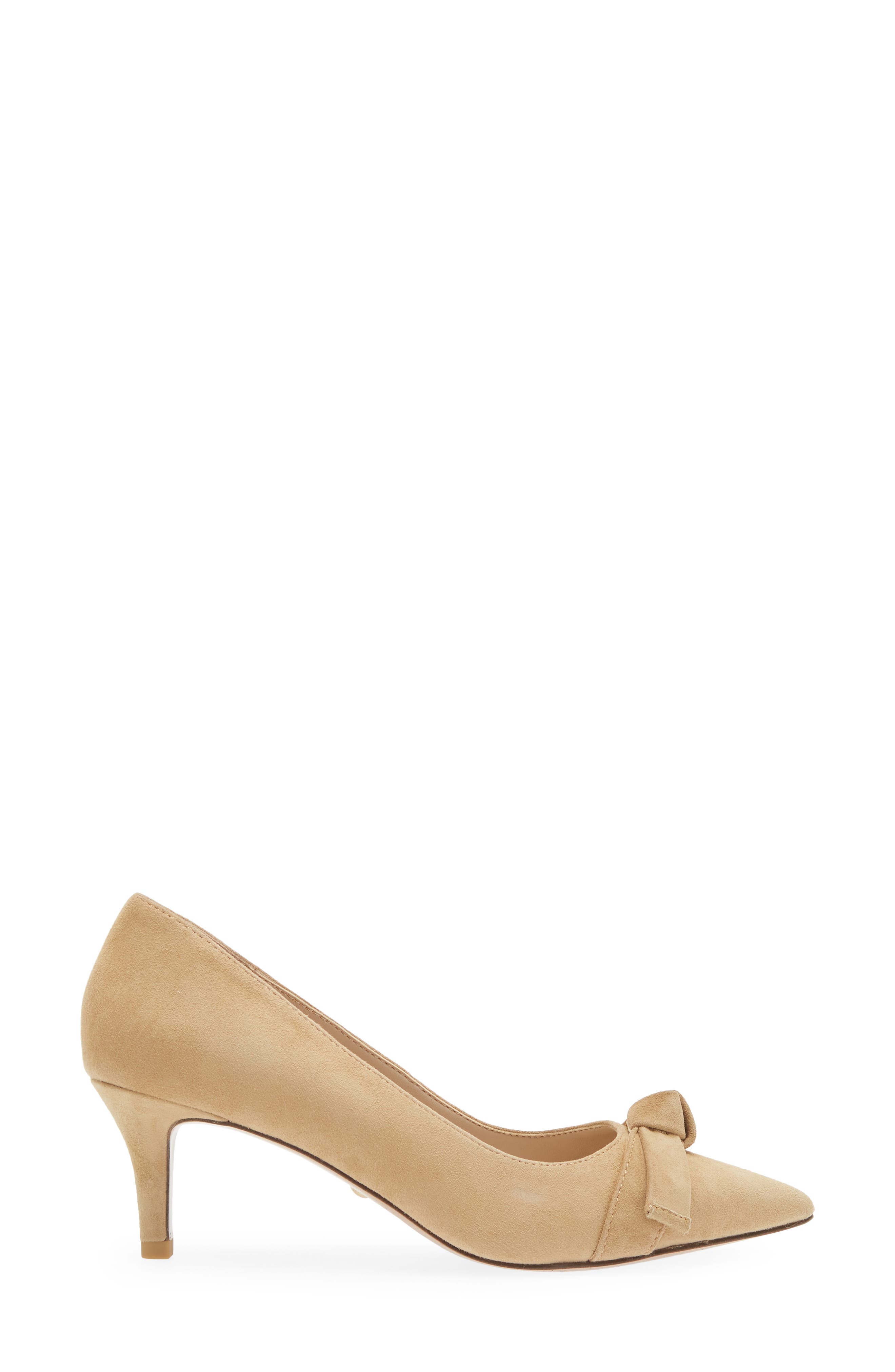 Keesa Pointed Toe Pump, Alternate, color, LATTE