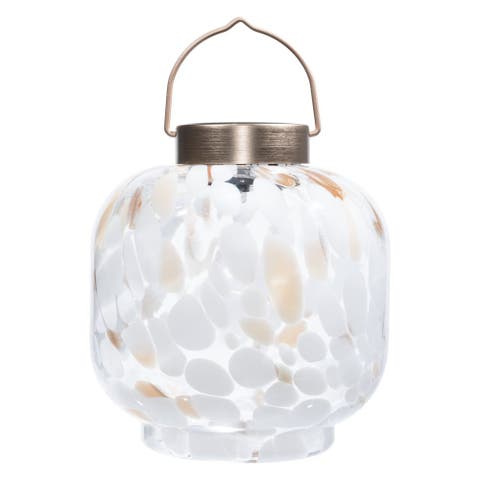 Cabin Solar Lantern Handblown Glass