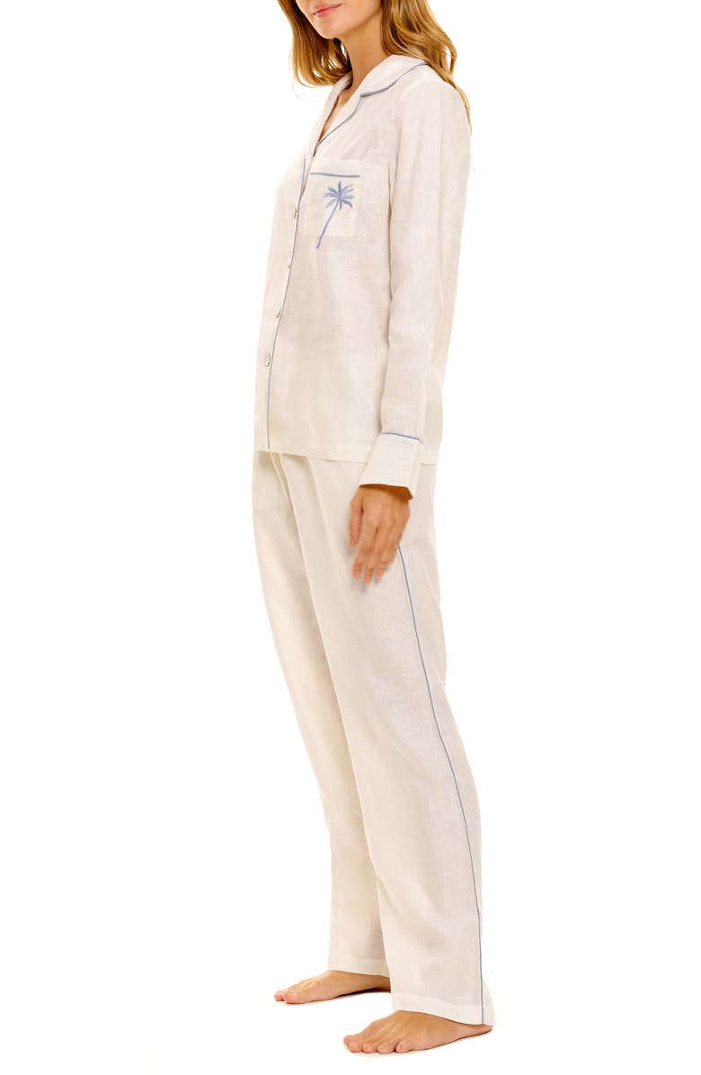 The Lazy Poet Emma Linen Pajamas, Alternate, color, 