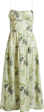 DÔEN Benoit Floral Print Sleeveless Maxi Dress