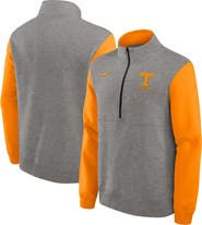 Nike Men's Nike Heather Gray/Tennessee Orange Tennessee Volunteers Club Fleece Half-Zip Pullover