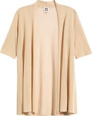 Anne Klein Semisheer Short Sleeve Cardigan