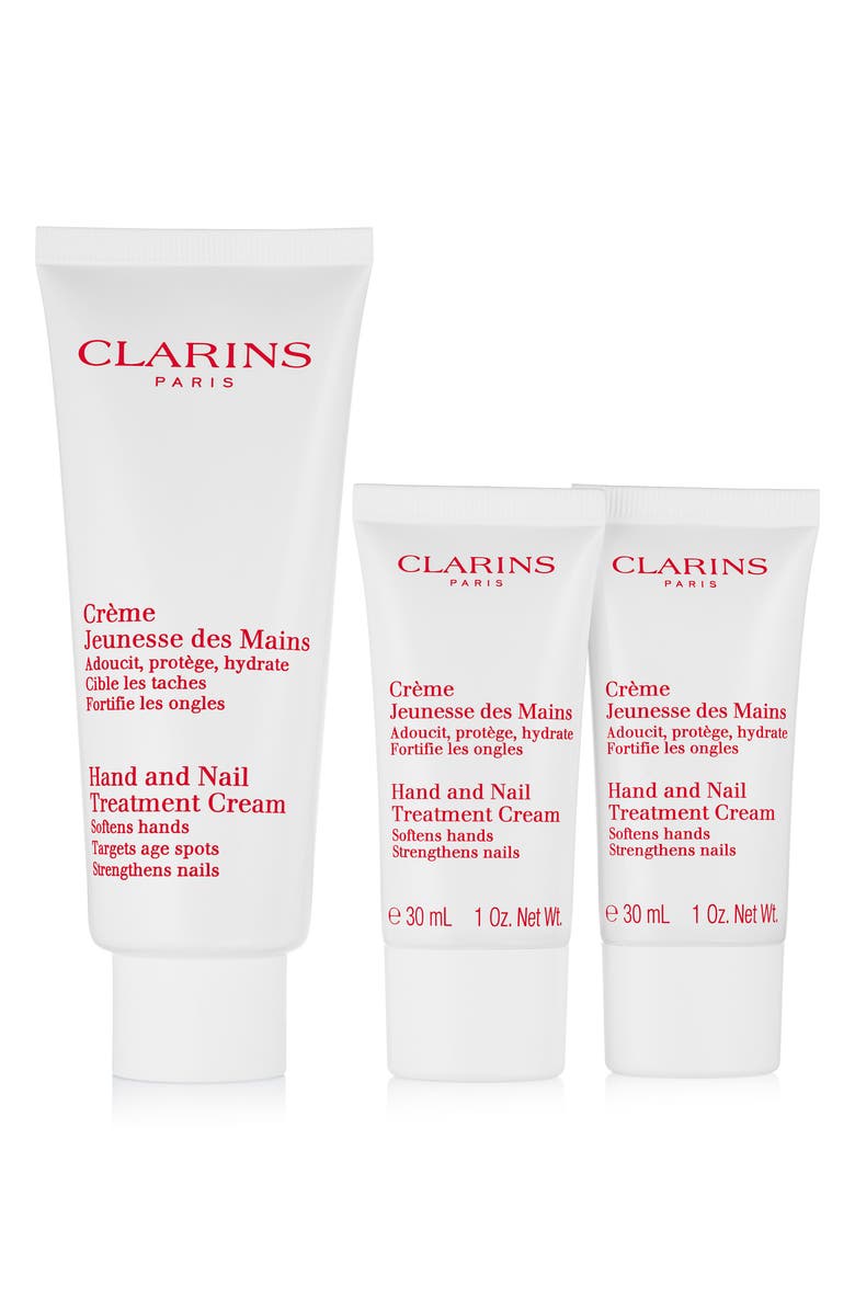 Clarins Hand & Nail Treatment Cream Trio USD $49 Value, Alternate, color,